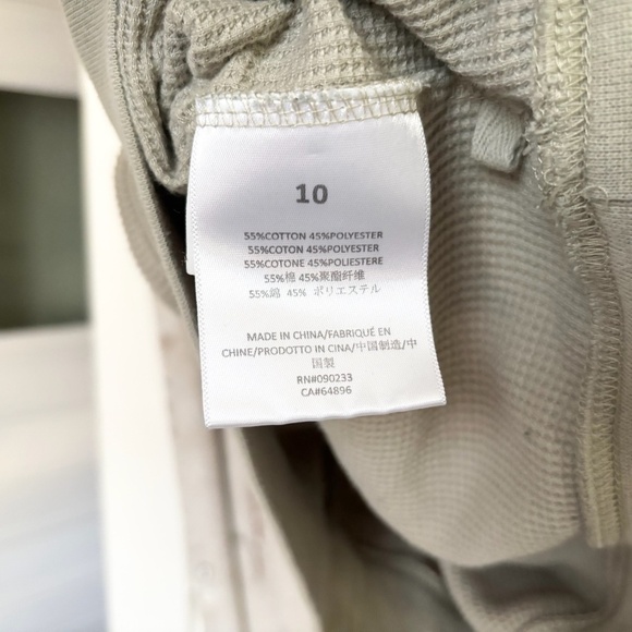 Fear Of God Essentials Seafoam Green Waffle Henley Hoodie - Picture 4 of 6